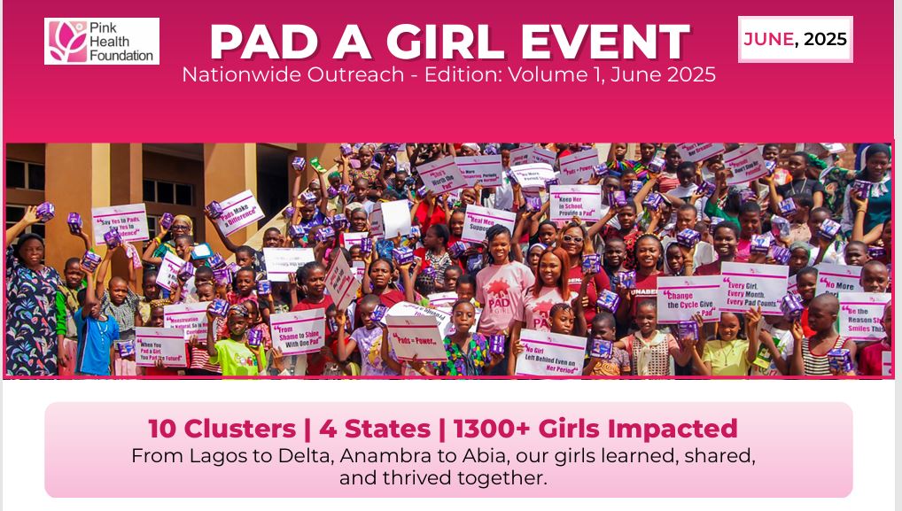 Pinkhealth Foundation Releases Her First Ever Newsletter: Celebrating the Success of The Pad-a-Girl Event!